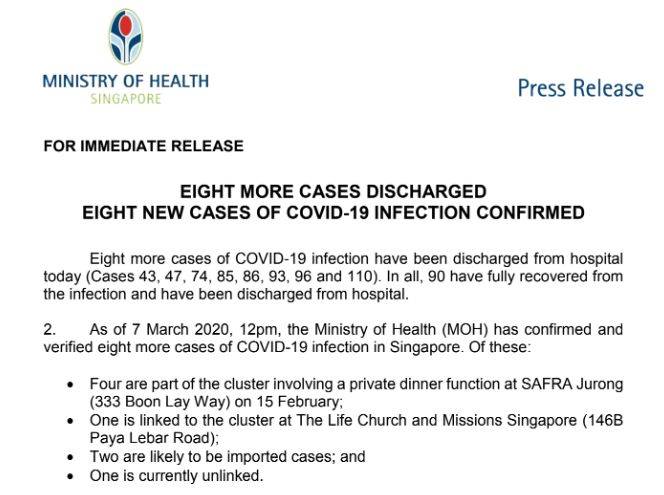 新增8例，累计138例！深扒新加坡21例确诊的聚会感染群，当晚约600人参加