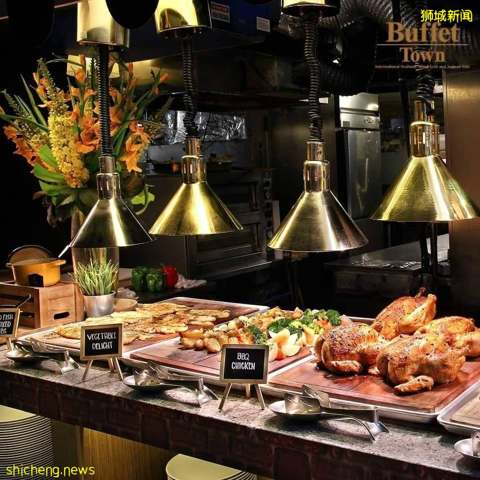 Buffet Town國際美食自助餐重新開放📣 促銷特價一人只需S$27.50💥暢享數百種美食