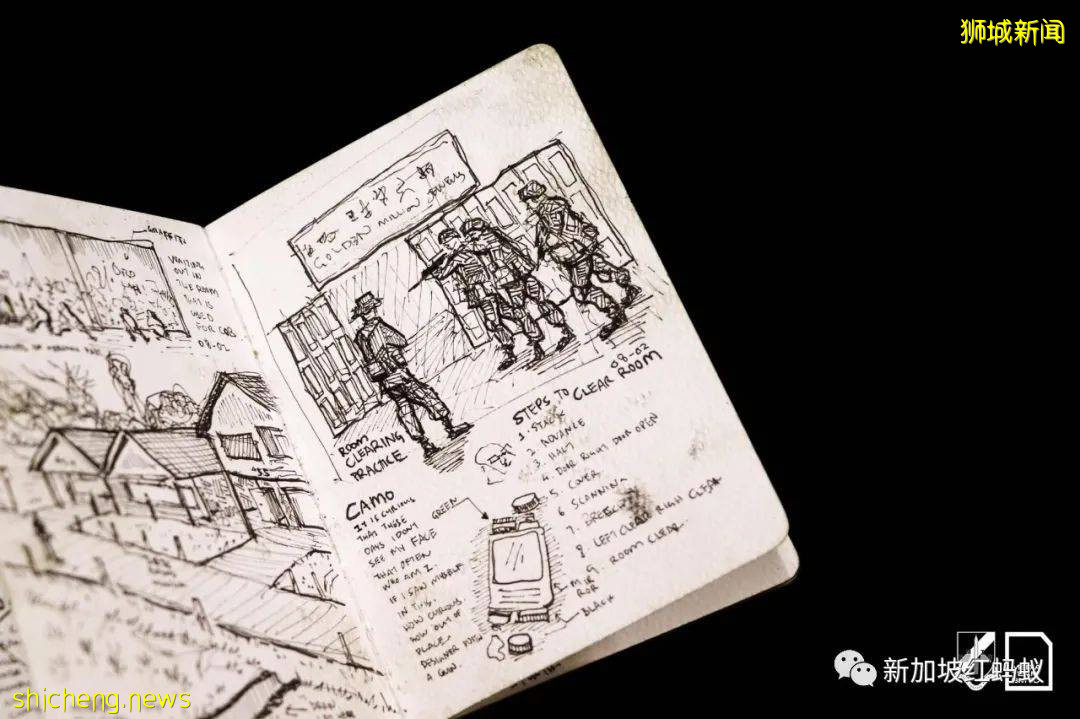 新加坡阿兵哥用畫作“揭秘”德光島上的軍旅生涯