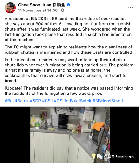 市镇会消毒垃圾槽,住家反被蟑螂大军“入侵”