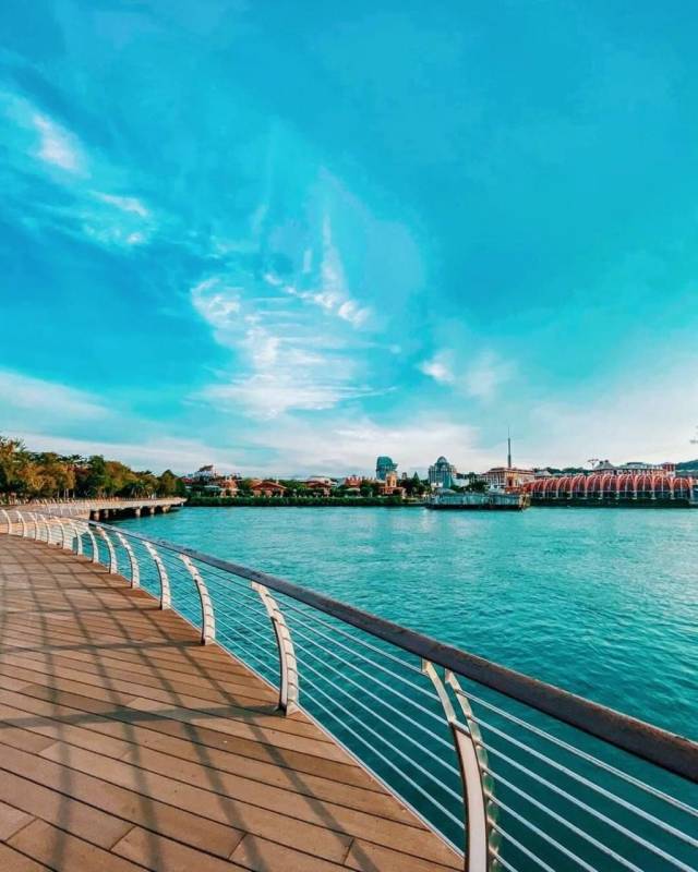 徒步漫游🚶🏻‍♀️新加坡跨海步道！Sentosa Boardwalk唯美路线 + 海上浮桥