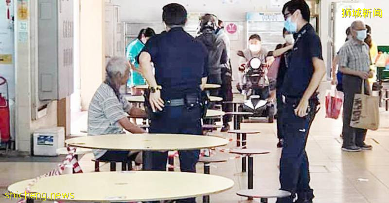 ◤新国CCB◢没戴口罩被劝导 白头翁反呛：捉我啦