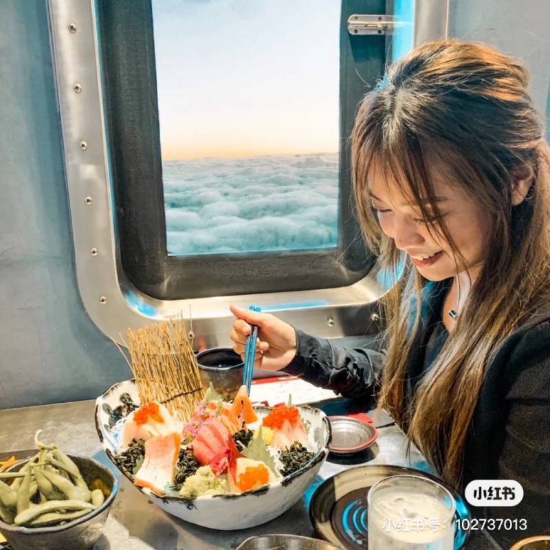 欢迎登机！新加坡航空主题日式餐厅✈️ 乘客们系好安全带，起飞开吃日料咯