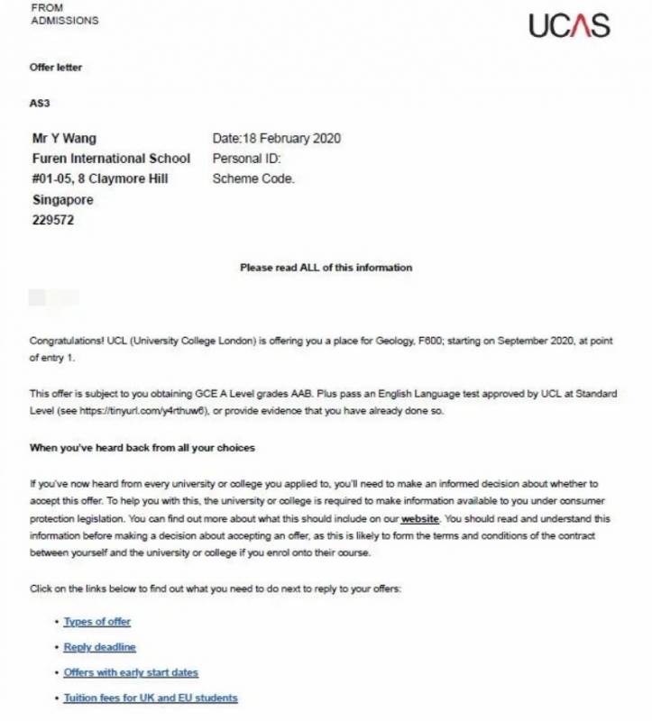 “好在我努力了!” 新加坡留學生:中考落榜,名校offer也能照拿不誤