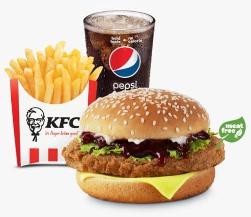 惊喜！KFC推出无肉汉堡啦