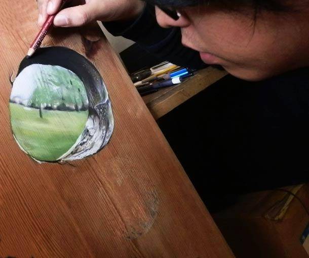 新加坡艺术家超级逼真的3D绘画作品,别怀疑自己的眼睛