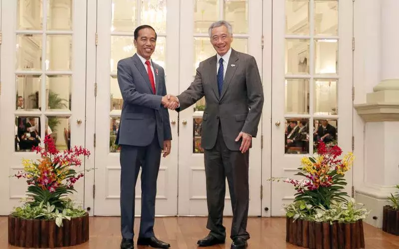 新印领导人今天会晤 就飞航情报区等课题签署协议