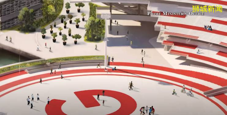 新加坡濱海灣浮動舞台將改爲永久建築，命名爲“衛國廣場”，初步設計揭曉