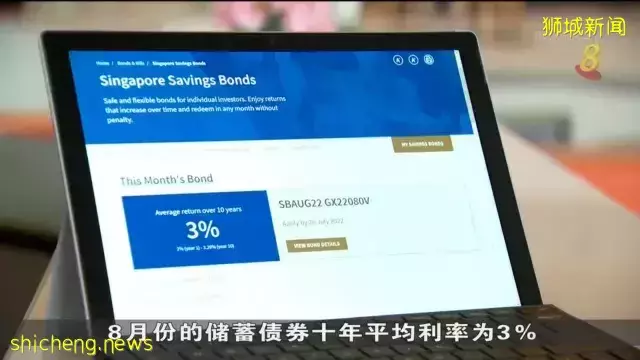 新加坡8月份储蓄债券十年平均利率为3% 写下历来新高