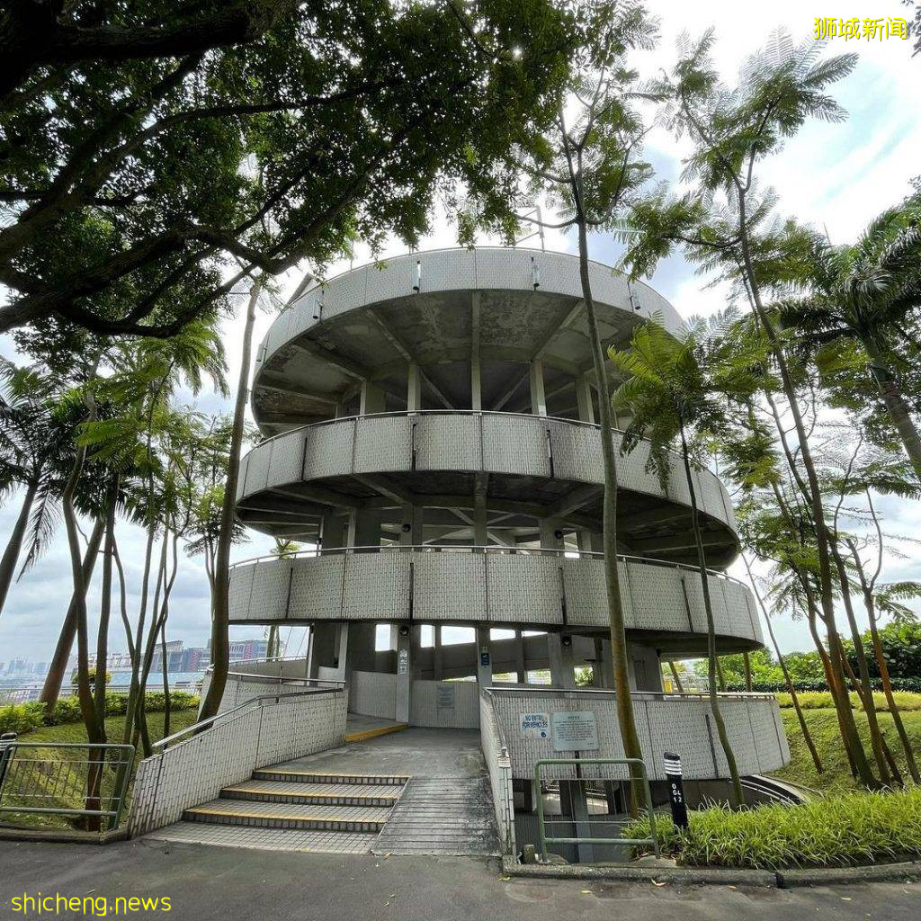 Jurong Hill Park三层螺旋塔楼✨充满废弃感🖤曾是名人花园、四周还有英女皇种下的树