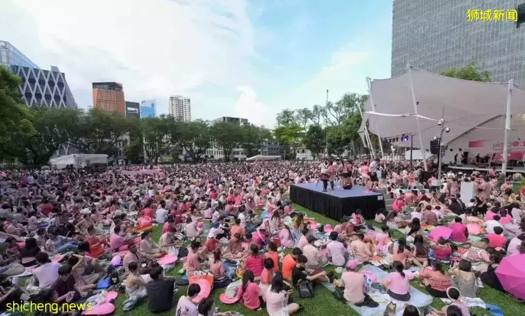 新加坡“粉红点”活动,同性恋支持者疫后首次线下千人集会