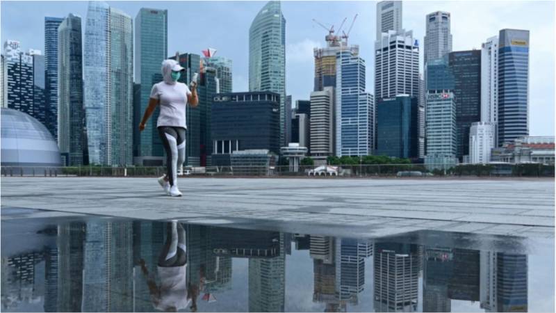 新加坡的無症狀感染者與日俱增，昨天竟占了9成