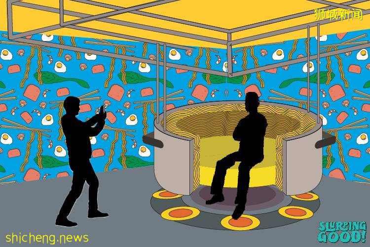 “Slurping Good!”新加坡首个快熟面游乐场🍜13个主题空间，拟人化卡通超Q萌！9月24日可爱登场🎈 