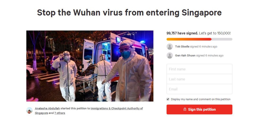 10万人要求新加坡对中国关闭国门!会实现吗?