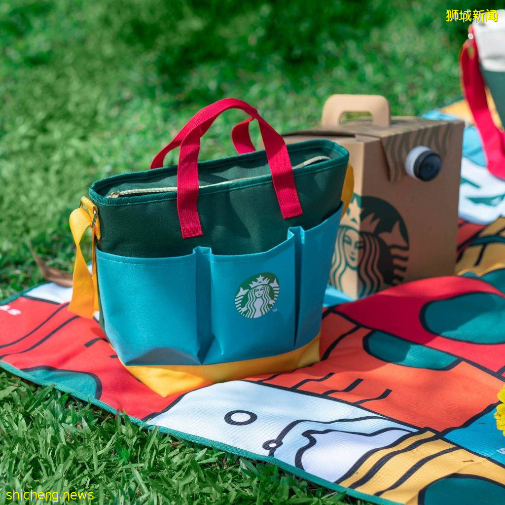 星巴克新品野餐包+野餐毯现已上市!色彩明快,一秒带给你阳光般的好心情☀️快去感受户外新鲜空气吧