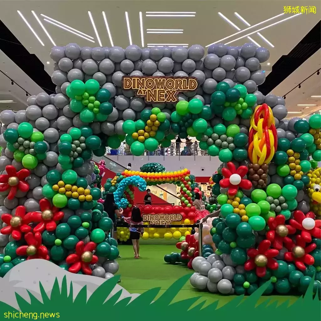 侏罗纪时代重返你面前!NEX惊现大型恐龙气球展🎈全天候免费入场打卡拍照