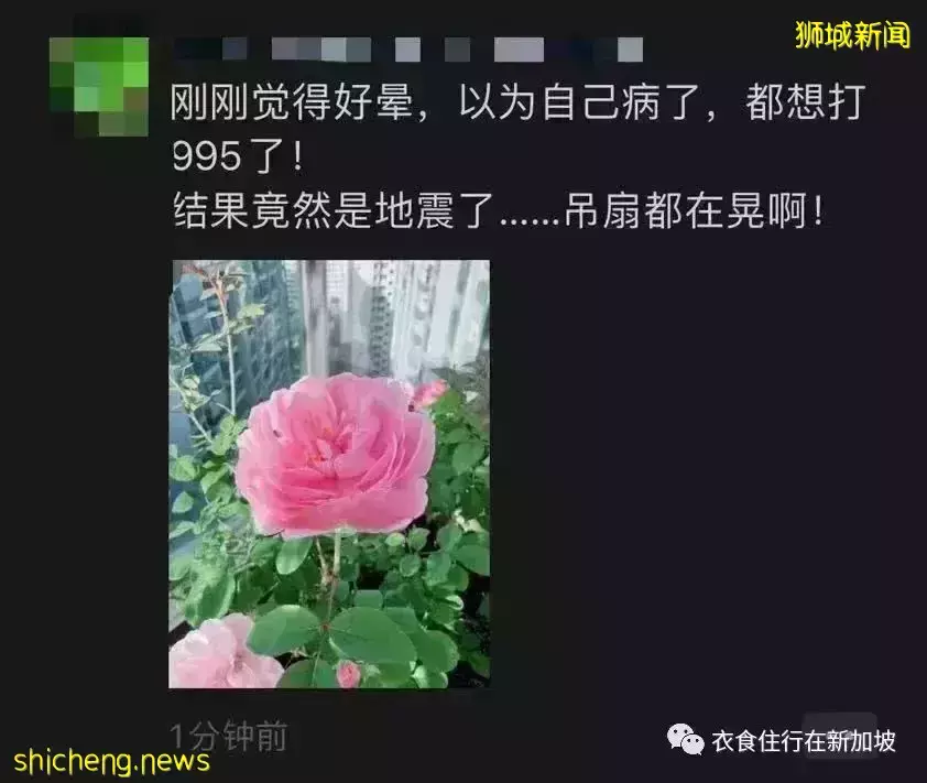 新加坡和馬來西亞同時地震,人心惶惶