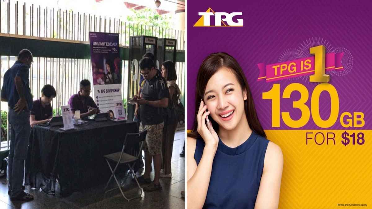 TPG推出网络100GB & 130GB 配套只需要S$10++