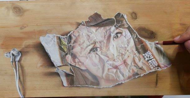 新加坡艺术家超级逼真的3D绘画作品,别怀疑自己的眼睛