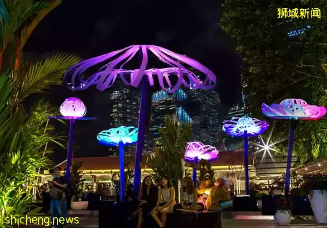 I Light Singapore燈光藝術品，照亮新加坡夜景
