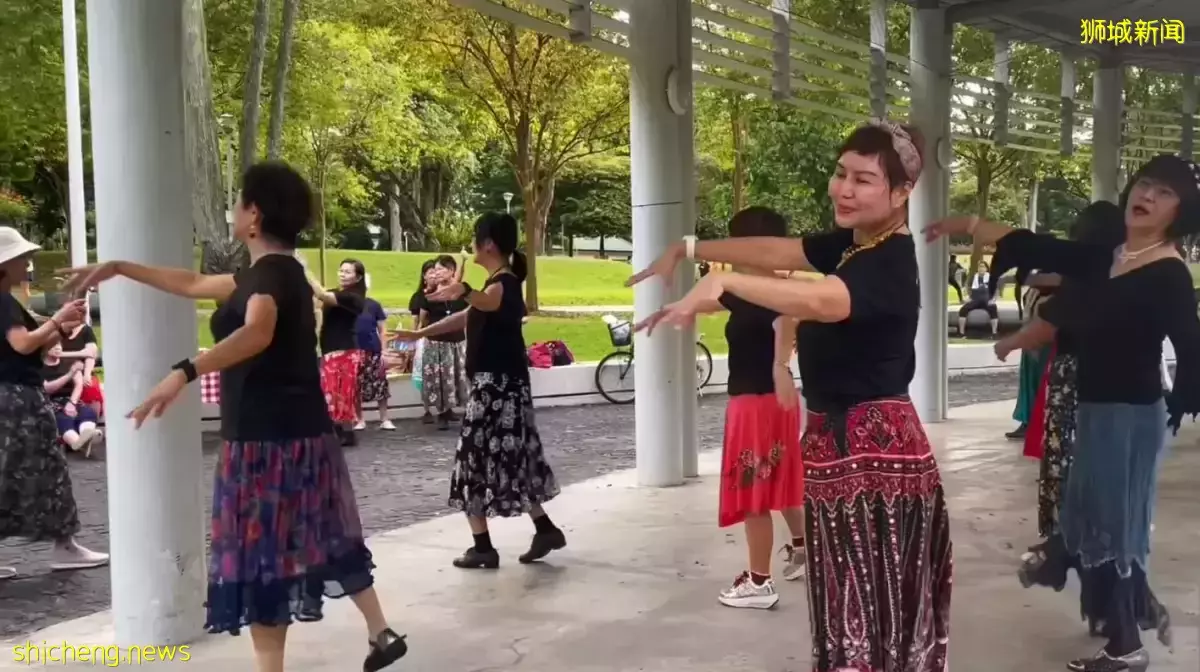 围绕“妈妈”主题 逾30位乐龄妇公园热舞欢庆母亲节