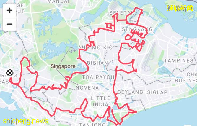 活久見，39歲的新加坡人用自行車畫哥斯拉