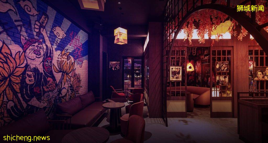 Zouk新开地下酒吧“Here Kitty Kitty”！红灯笼+秋枫叶+金蝴蝶、瞬间穿越到50年代的日本🍸 