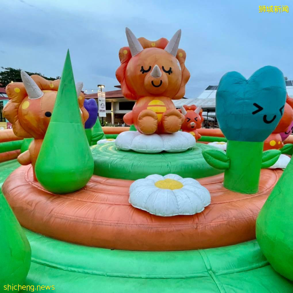 新加坡最大型的充氣城堡🏰正式登陸Downtown East!10米充氣滑水道+蹦床滑梯、瘋狂蹦跶💥