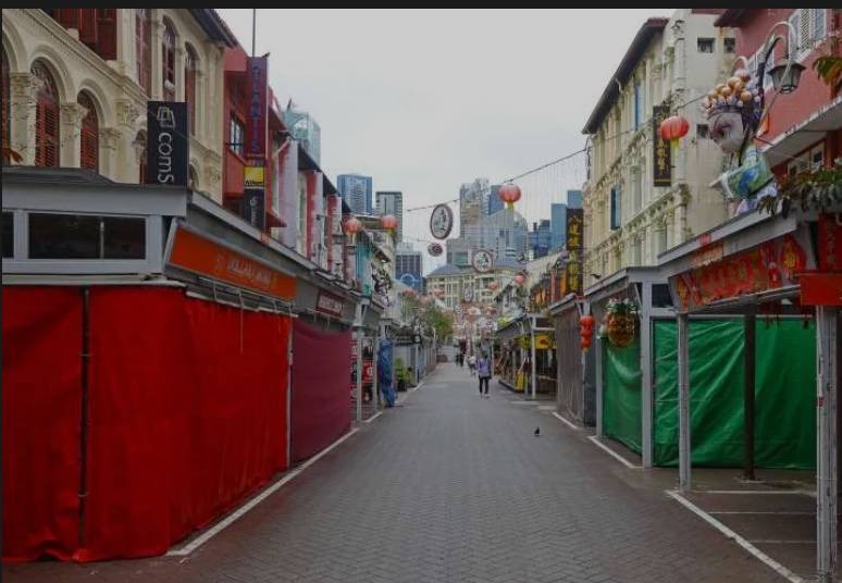 疫情之下,新加坡“唐人街”除夕前夕一个字“冷”