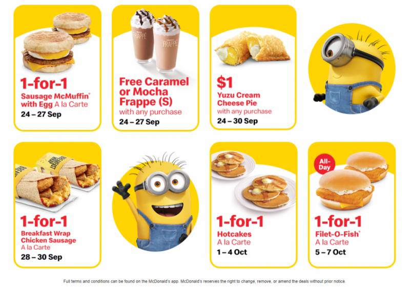 9月24至27日,在麦当劳消费$0.8元起就可以免费得到一个Frappe!你只需要这样做