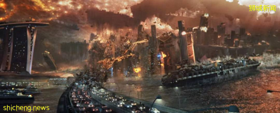 新加坡“遇襲”圖片遭瘋傳，驚現末日場景！魚尾獅斷頭、大樓被腰斬、市中心傾塌成廢墟