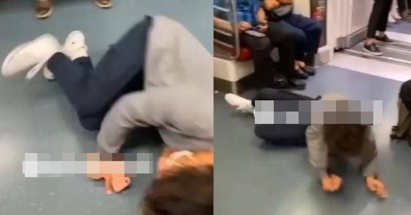 停車場塗鴉 翻滾鬧地鐵車廂 · 2少年破壞王挨轟