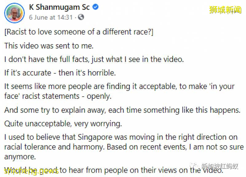 新加坡种族歧视频频曝光 官民言行都受质疑