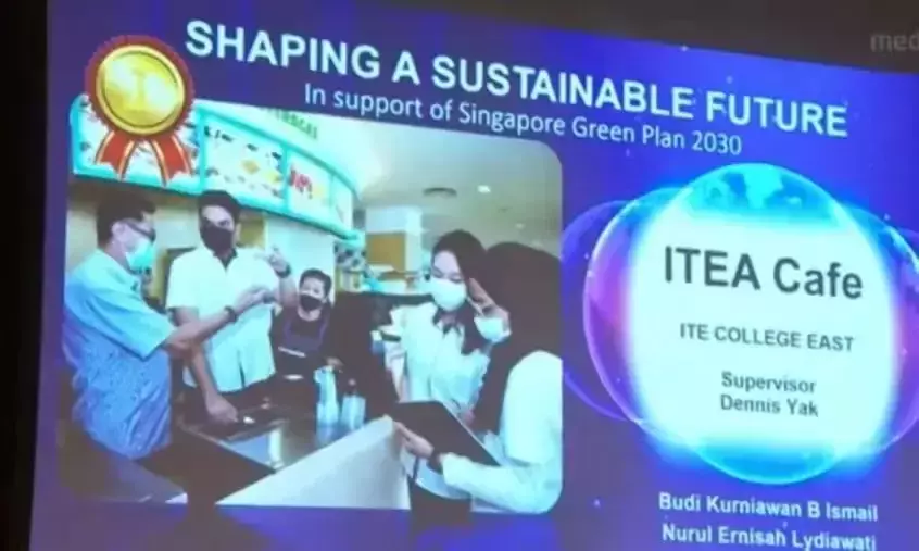 新加坡在校学生助泡泡茶店省电省水！绿色环保降成本