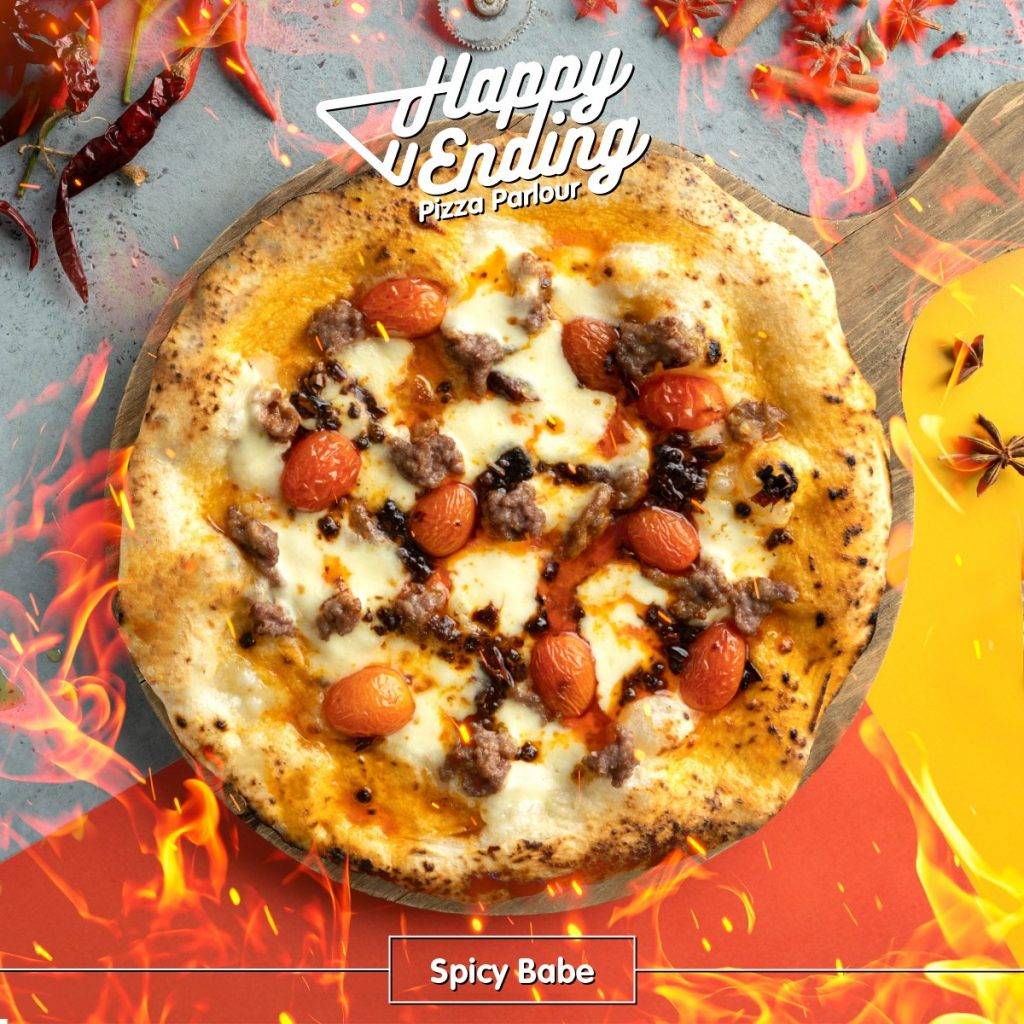 Happy Ending Pizza Parlour大胆创新🍕手工披萨：蓝莓+榴梿+香蕉巧克力口味，美味只此这一家🤤 