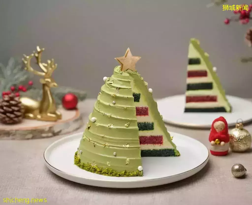 盘点新加坡8大高颜值树桐蛋糕!好看好吃好拍、今年圣诞聚餐就订这些🍰