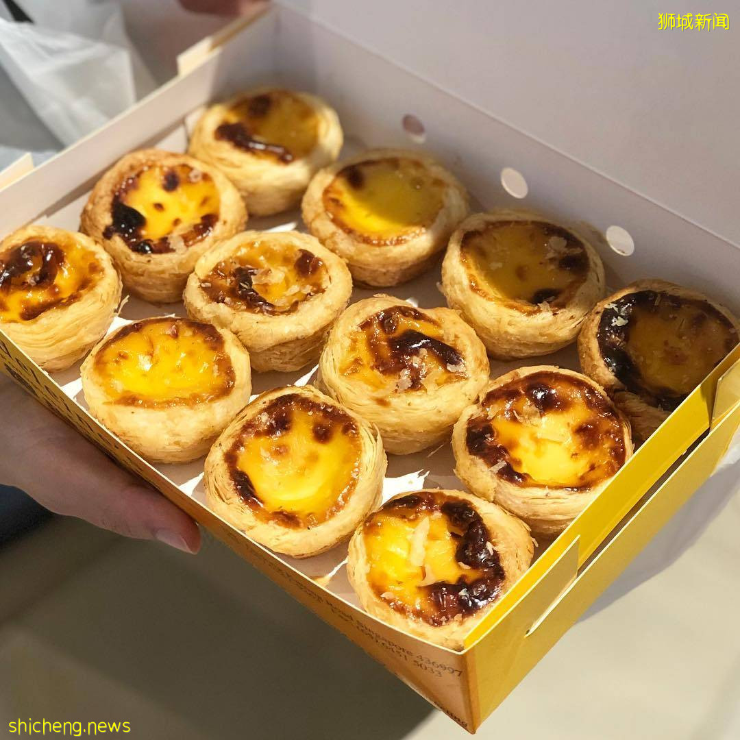 新加坡独创玛德琳蛋挞🤤 葡式蛋挞专卖店!皮酥蛋嫩、口感超惊艳💯 三个只要S$2.80