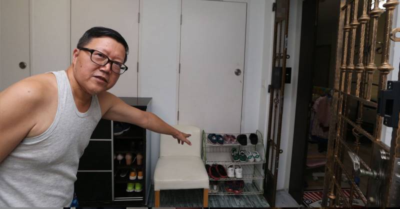 看中走廊3双名牌鞋 识货贼试穿 满意才偷