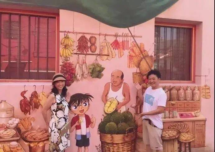 柯南街頭吃榴梿?私宅門口驚現20米壁畫?虞書欣每次都要來這裏