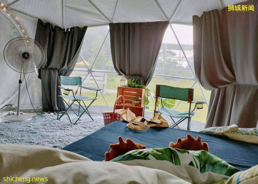 轻松露营新选择,科幻感超美圆顶帐篷@Yishun,拎包入住不是梦