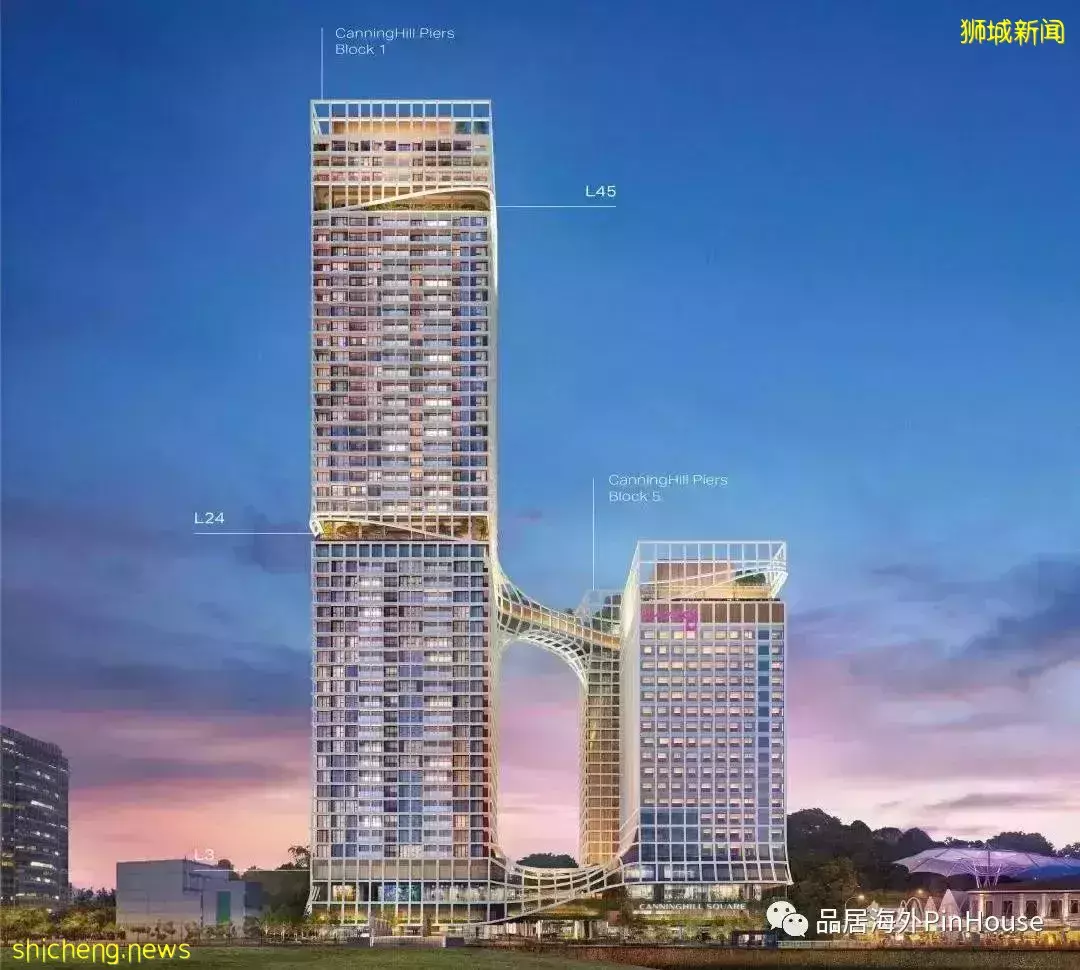 Canning Hill Piers 稀有城市綜合體,依山傍水的河畔豪宅,開盤首周售出77%的火爆項目