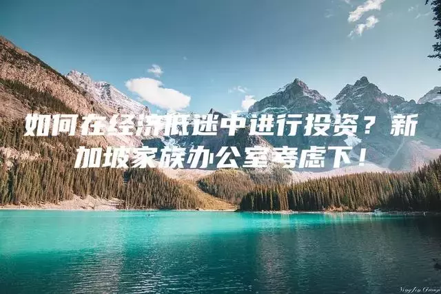 如何在经济低迷中进行投资？新加坡家族办公室考虑下