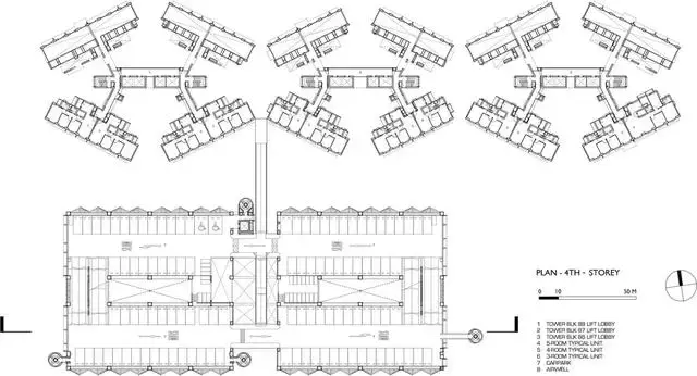 新加坡“天空之城”– 從地面到頂層自由穿梭的舒適型高密度公寓