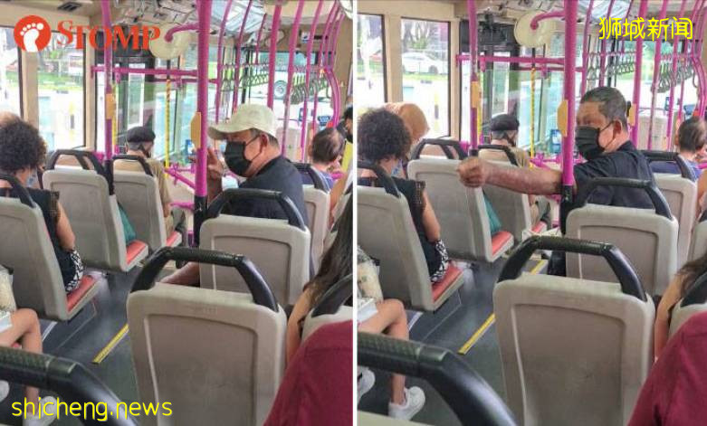 一對情侶在新加坡巴士上親熱,竟遭安哥破口大罵