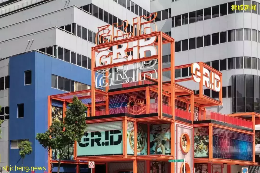 新加坡老商場改造,用工業霓虹升級視覺地標