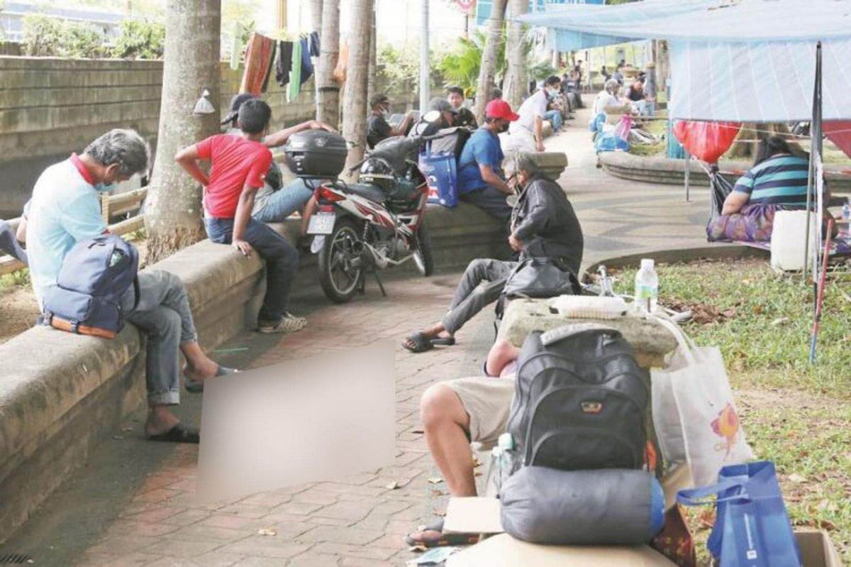 疫情打击新山　失业街友涌现