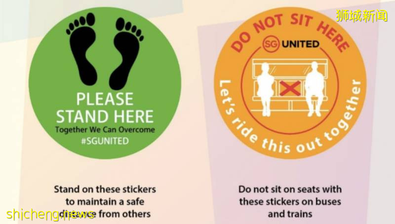 爭議！新加坡巴士、地鐵上的安全距離貼紙全撕了!