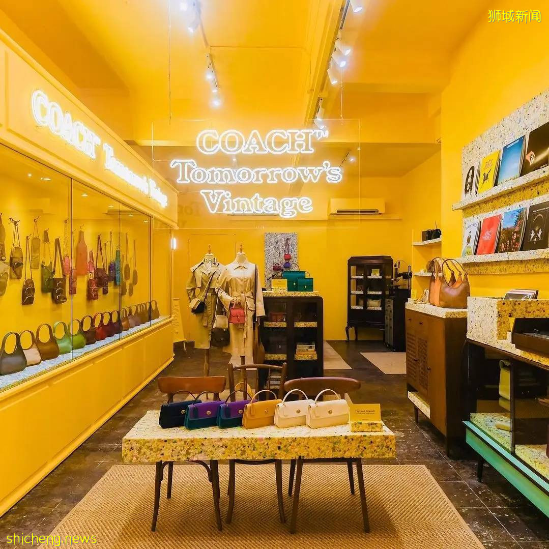 Coach复古黄色快闪店,年代感满满超有feel