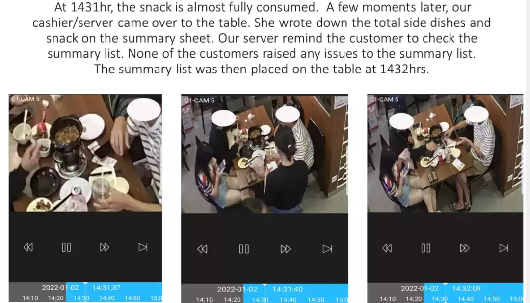 新加坡女大學生抖音曝光某餐館後，店家公開監控錄像開怼