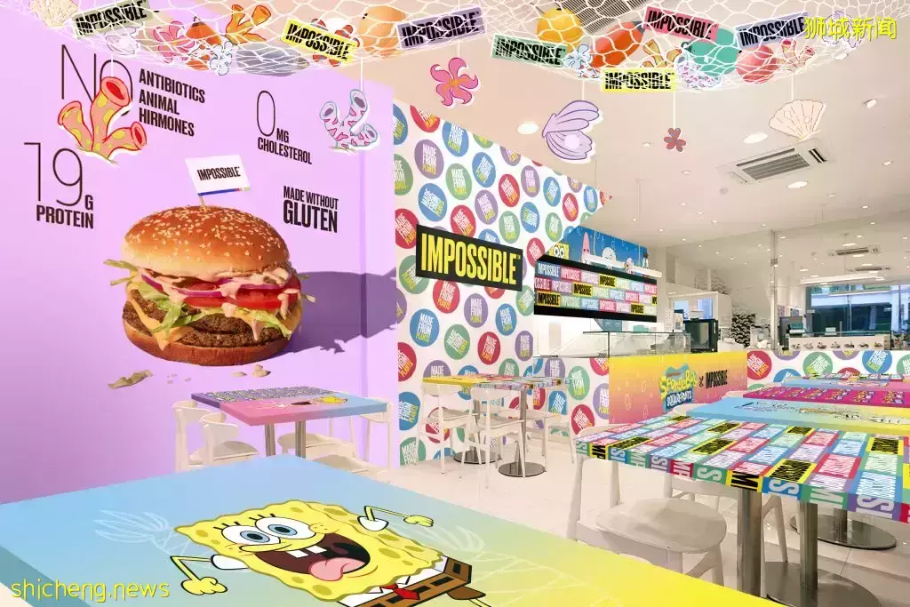 海綿寶寶快閃主題餐廳12月16日營業🧽主打植物肉美食，好吃又健康